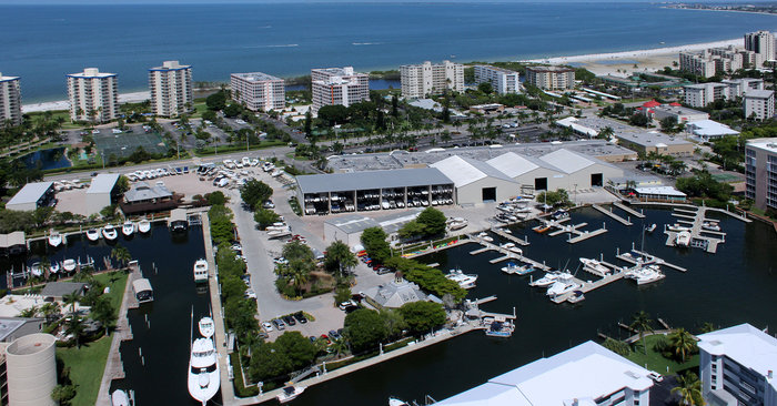 Aerial view of the Fish-Tale Marina
